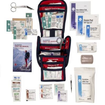 first aid kit unpacked